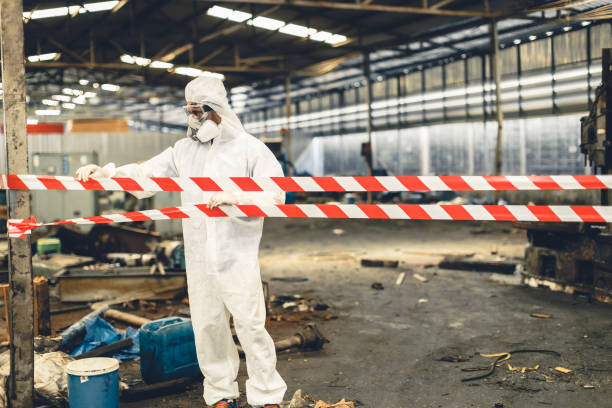 Professional Infectious Disease Decontamination technician working in Hudson, NC